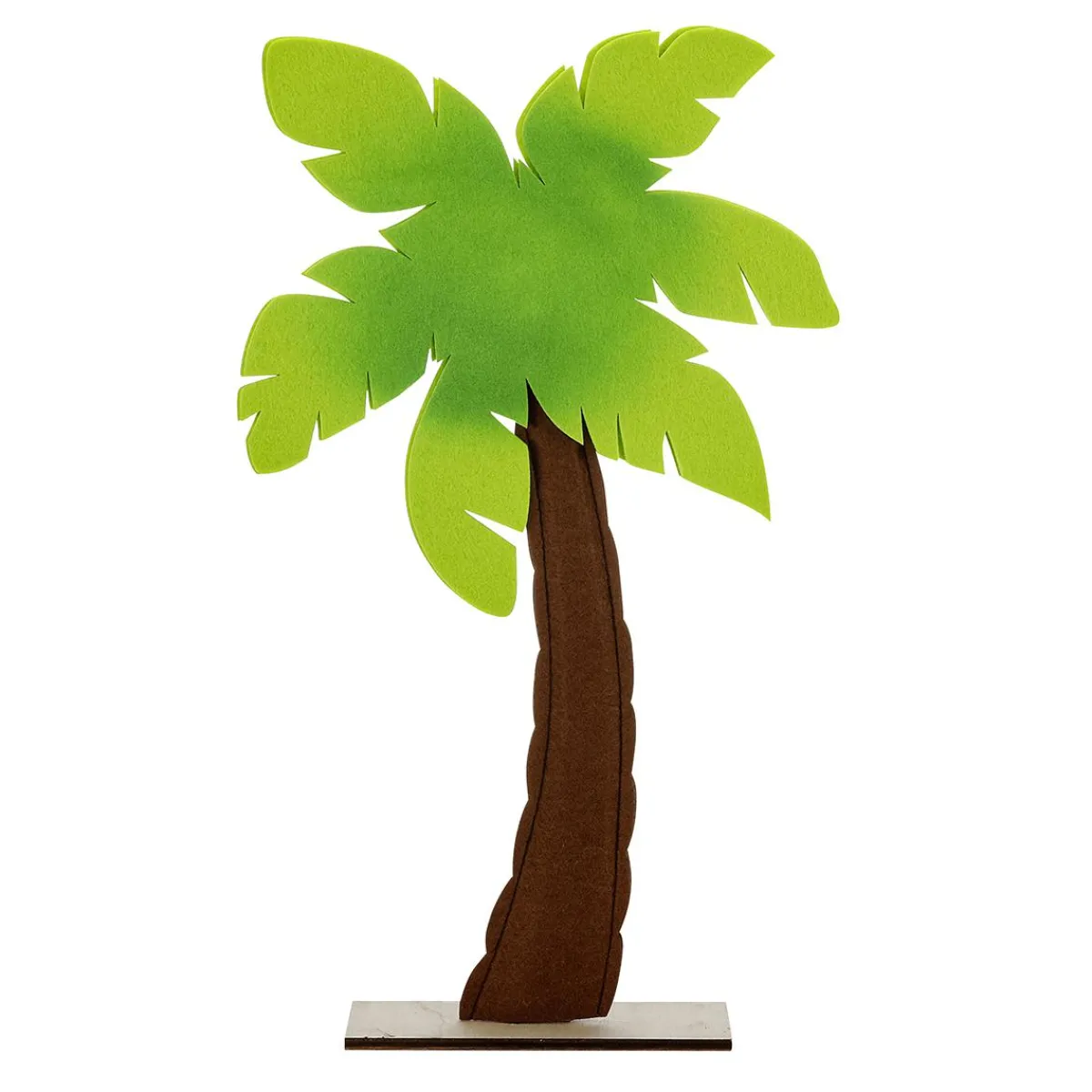 Palmier Décoratif En Feutre Sur Socle En Bois 53,50 Cm-DecoWoerner Sale