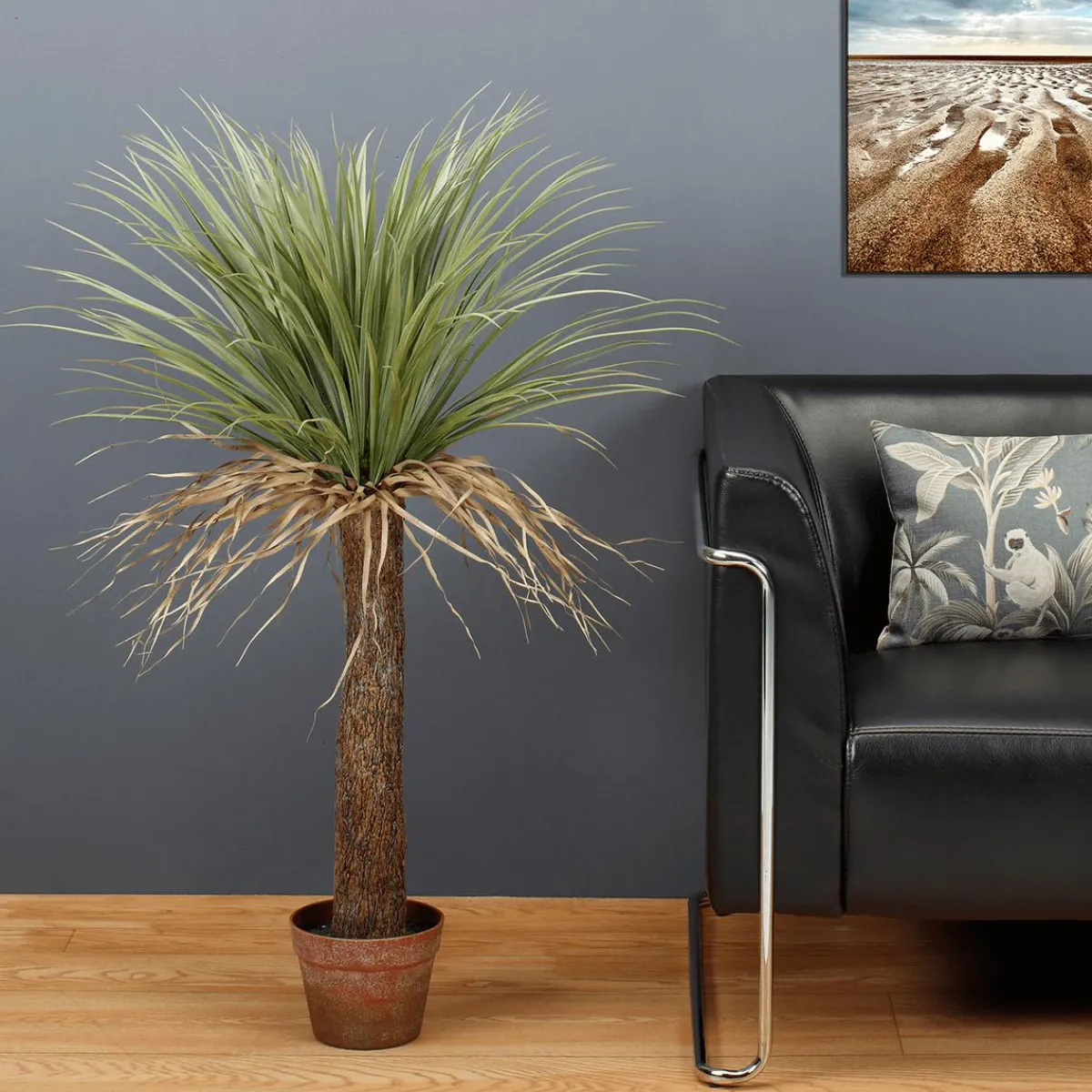 Palmier Yucca Artificiel "sauvage" En Pot 110 Cm-DecoWoerner