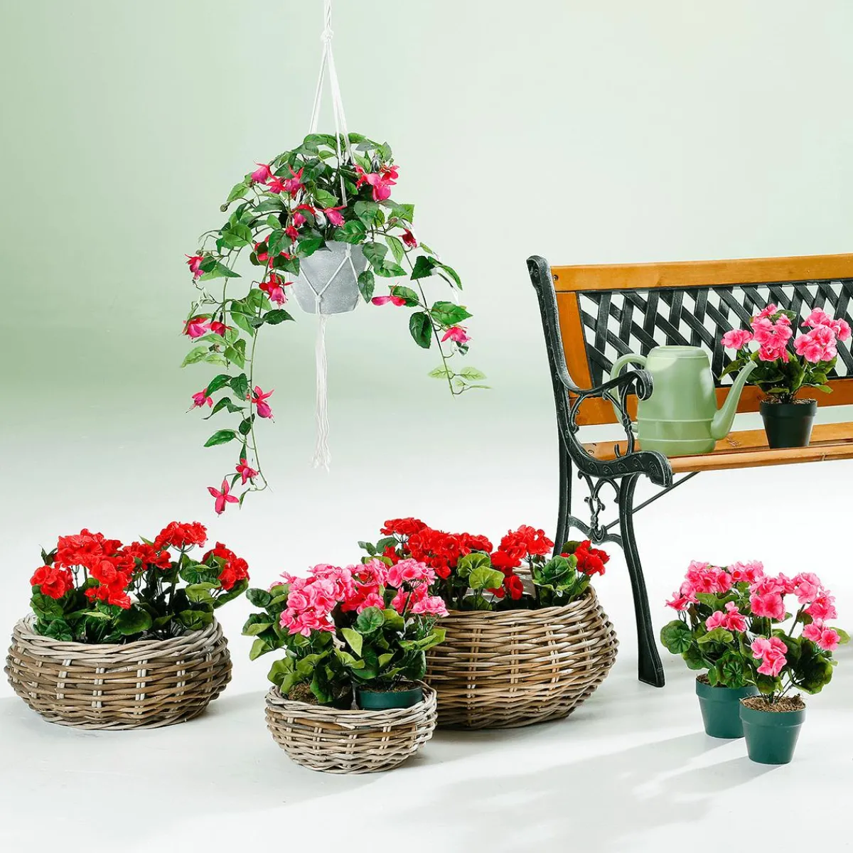 Panier à Plantes En Rotin-DecoWoerner
