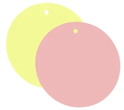 Panneau Déco Cercle 50 Cm Ø /jaune Pastel-DecoWoerner Outlet