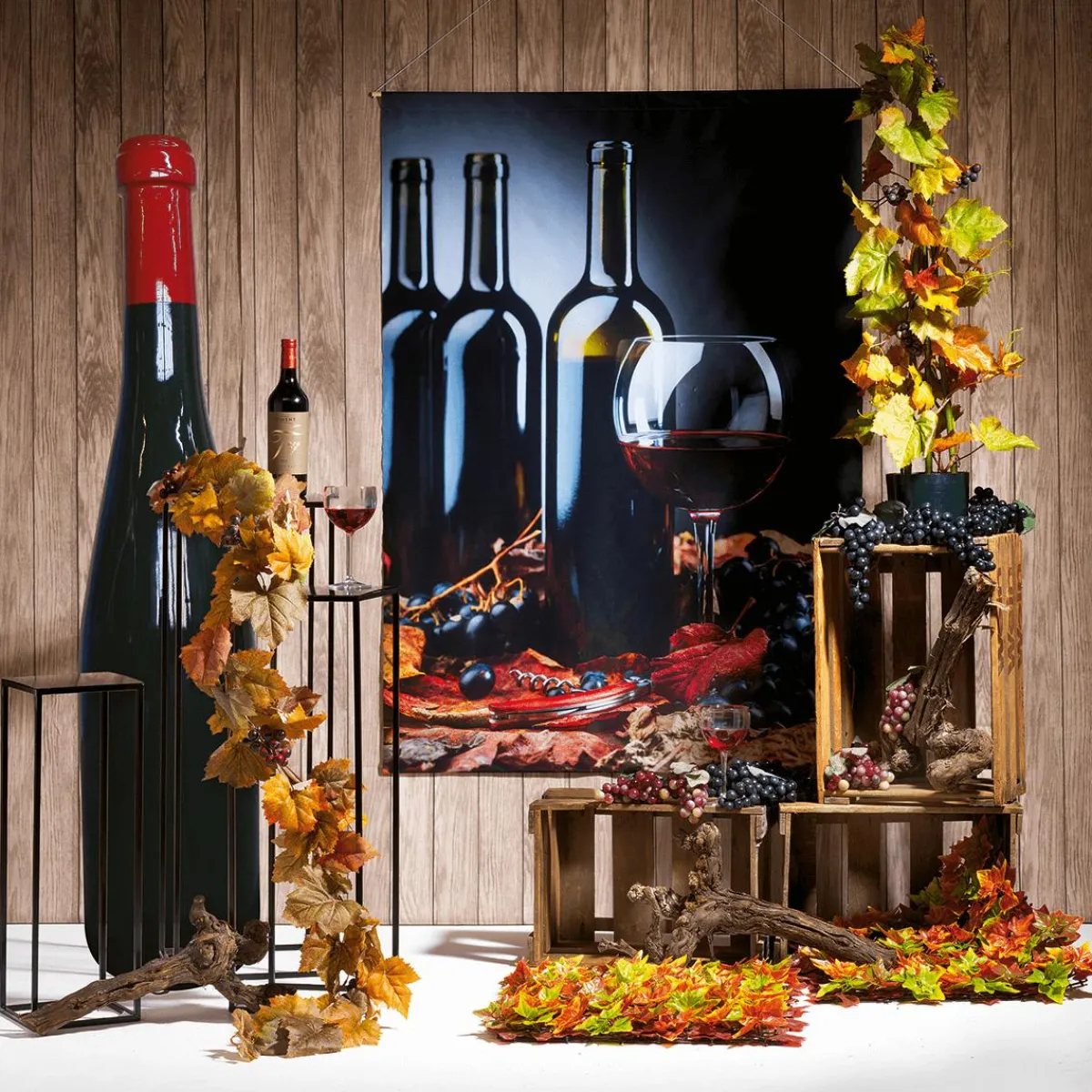 Panneau De Feuilles D'automne Artificielles, 50 X 50 Cm-DecoWoerner Sale