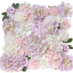 Panneau De Fleurs Pastel Artificielles-DecoWoerner Hot