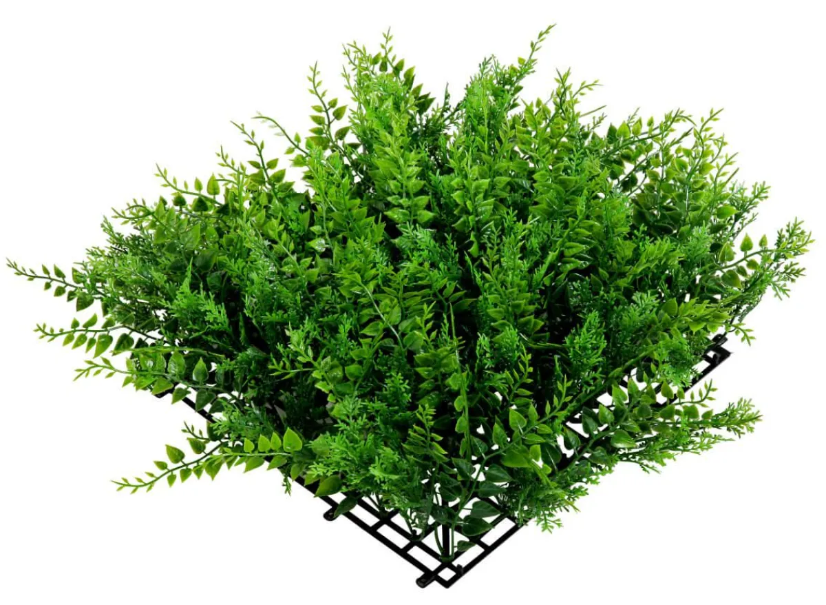 Panneau D'eucalyptus-fougère Artificiel De Qualité Supérieure, 25 X 25 Cm-DecoWoerner Hot