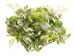 Panneau En Buisson De Fittonia Artificiel 25 X 25 Cm-DecoWoerner Online