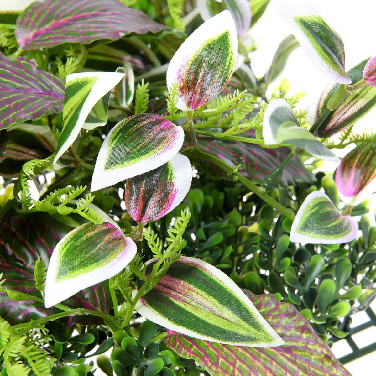 Panneau En Buisson De Fittonia Artificiel 25 X 25 Cm-DecoWoerner Online