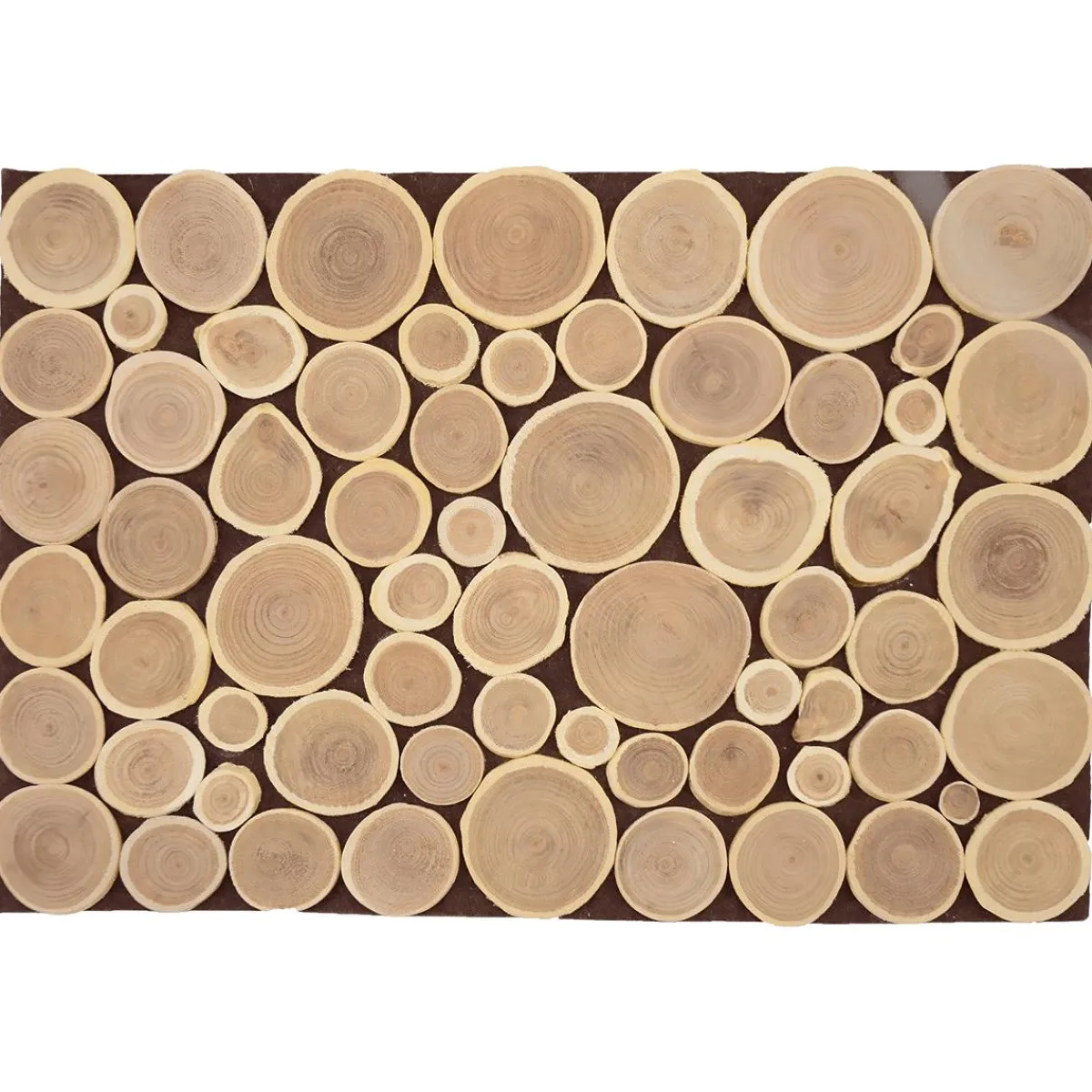 Panneaux De Rondelles De Bois En Deux Tailles-DecoWoerner Outlet