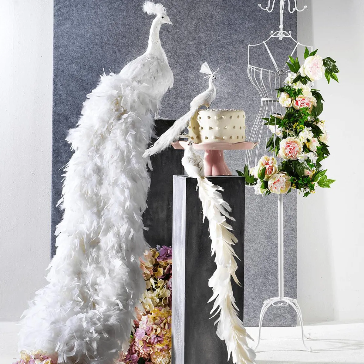 Paon Déco , Long. 150 Cm-DecoWoerner Clearance