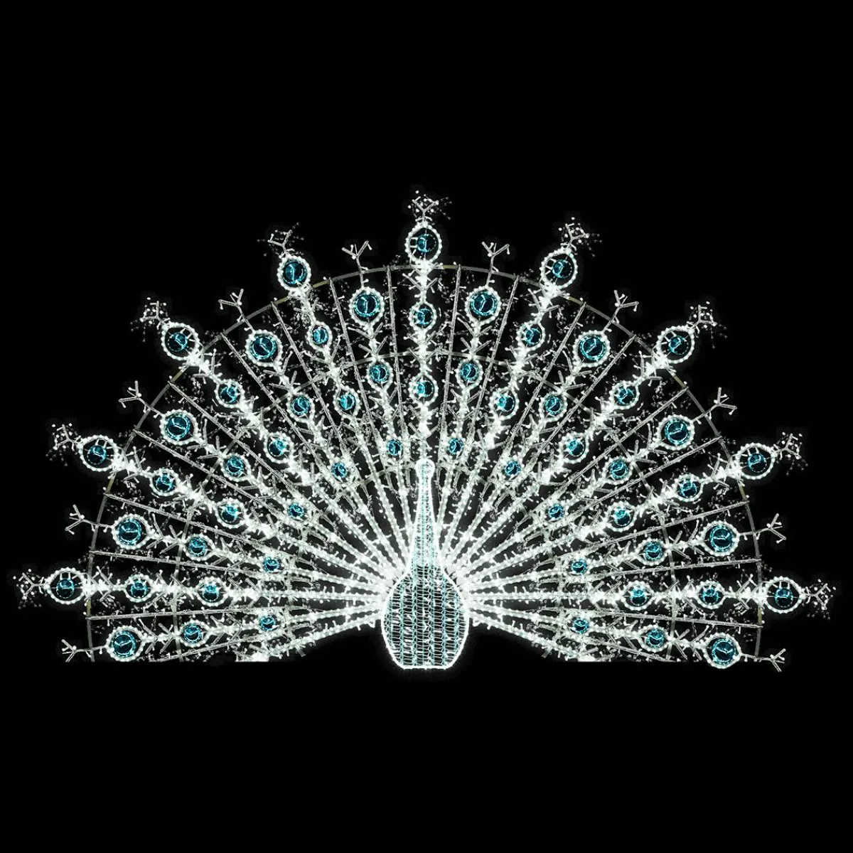 Paon LED Pour L'extérieur 250 X 360 X 85 Cm-DecoWoerner Discount