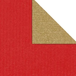 Papier Cadeau Bicolor Rouleau Or 50 Cm X 50 M-DecoWoerner