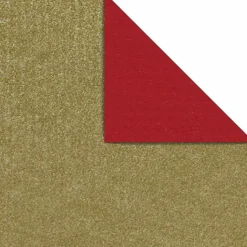Papier Cadeau Bicolore 50 Cm, 100 M, Or-DecoWoerner