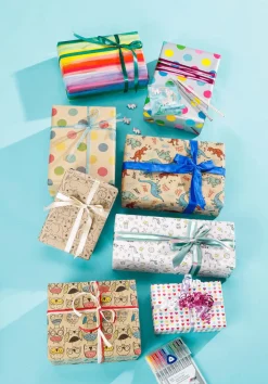 Papier Cadeau Blanc Durable Avec Des Cœurs Colorés - Rouleau De 50 M De Papier Cadeau-DecoWoerner Clearance