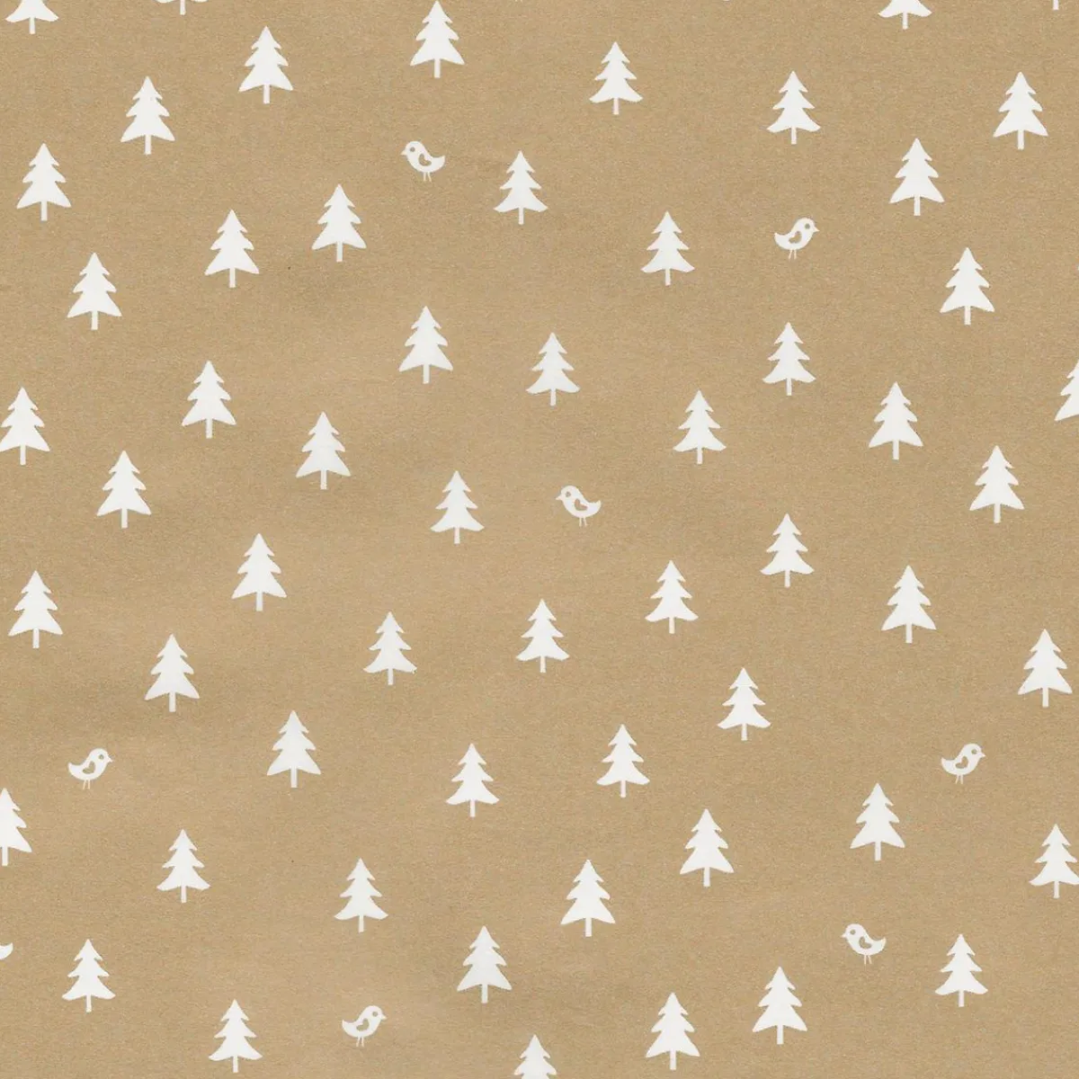 Papier Cadeau De Noël Dé Durable Avec Sapins Blancs - Rouleau De Papier Cadeau De 50 M-DecoWoerner Online