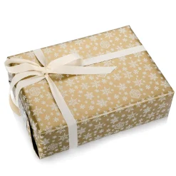 Papier Cadeau Double Face & Argent Avec Symboles De Noël - 50 M De Papier Cadeau En Rouleau-DecoWoerner New