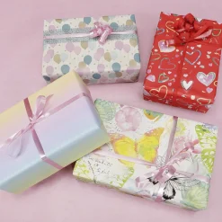 Papier Cadeau Durable Coeurs Multicolores, , 50 Cm X 50 M-DecoWoerner