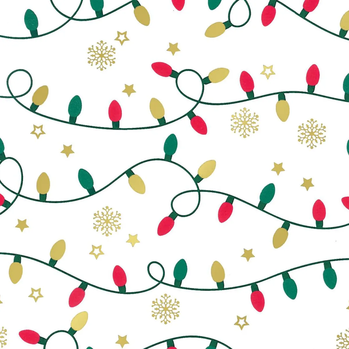 Papier Cadeau Guirlande Lumineuse-DecoWoerner Outlet