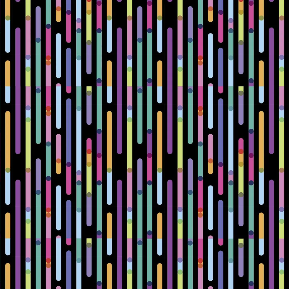 Papier Cadeau à Rayures Multicolores, 50 Cm, 50 M-DecoWoerner Best