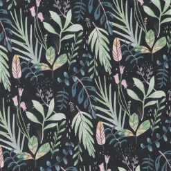 Papier Cadeau Durable Avec Des Feuilles En Vert, Pétrole Et Rose - Rouleau De 50 M De Papier Cadeau-DecoWoerner Hot