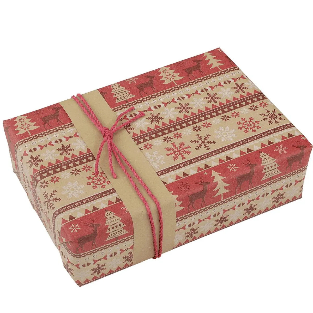 Papier Cadeau Norvégien Nature /-DecoWoerner Best