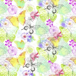 Papier Cadeau Papillons, 50 Cm, 50 M-DecoWoerner Best