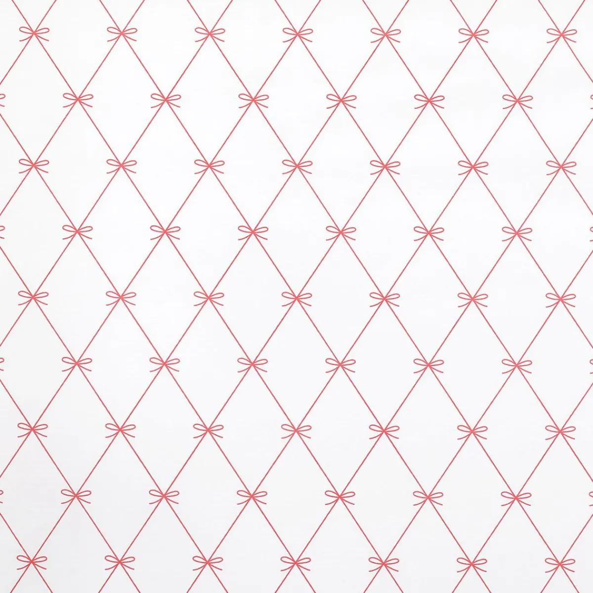 Papier Cadeau Petit Noeud Blanc / Rouge, Largeur 70cm, Rouleau De 40 M-DecoWoerner Best