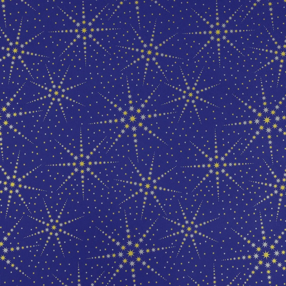 Papier Cadeau étoile / Or / Argent-DecoWoerner Clearance