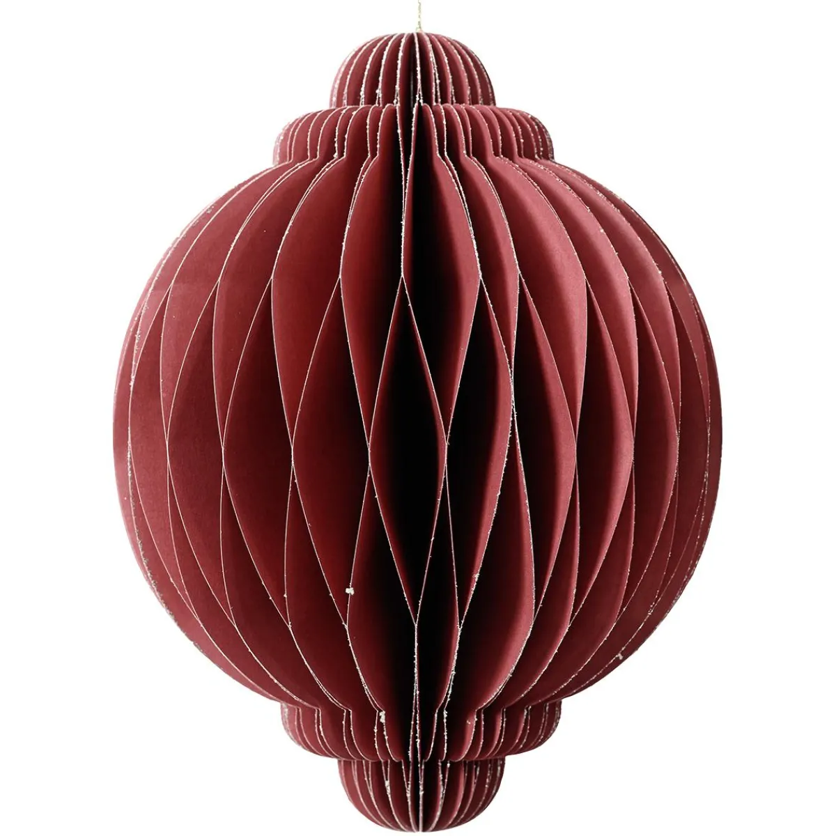 Papier Gaufré Deluxe Ornement à Suspendre Rond 11,3 Cm Ø-DecoWoerner