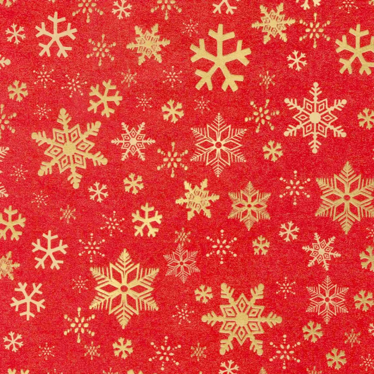 Papier Kraft Recyclé Avec Flocons De Neige Dorés - Rouleau De 50 M De Papier Cadeau-DecoWoerner Best