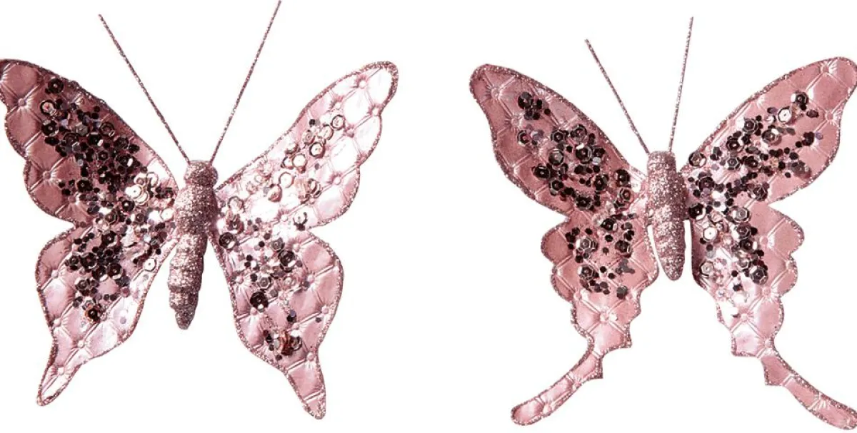 Papillon Avec Clip, 16 Cm, 2 Pces,-DecoWoerner Sale