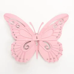 Papillon En Métal Décoration Murale 28 X 38 Cm-DecoWoerner Online