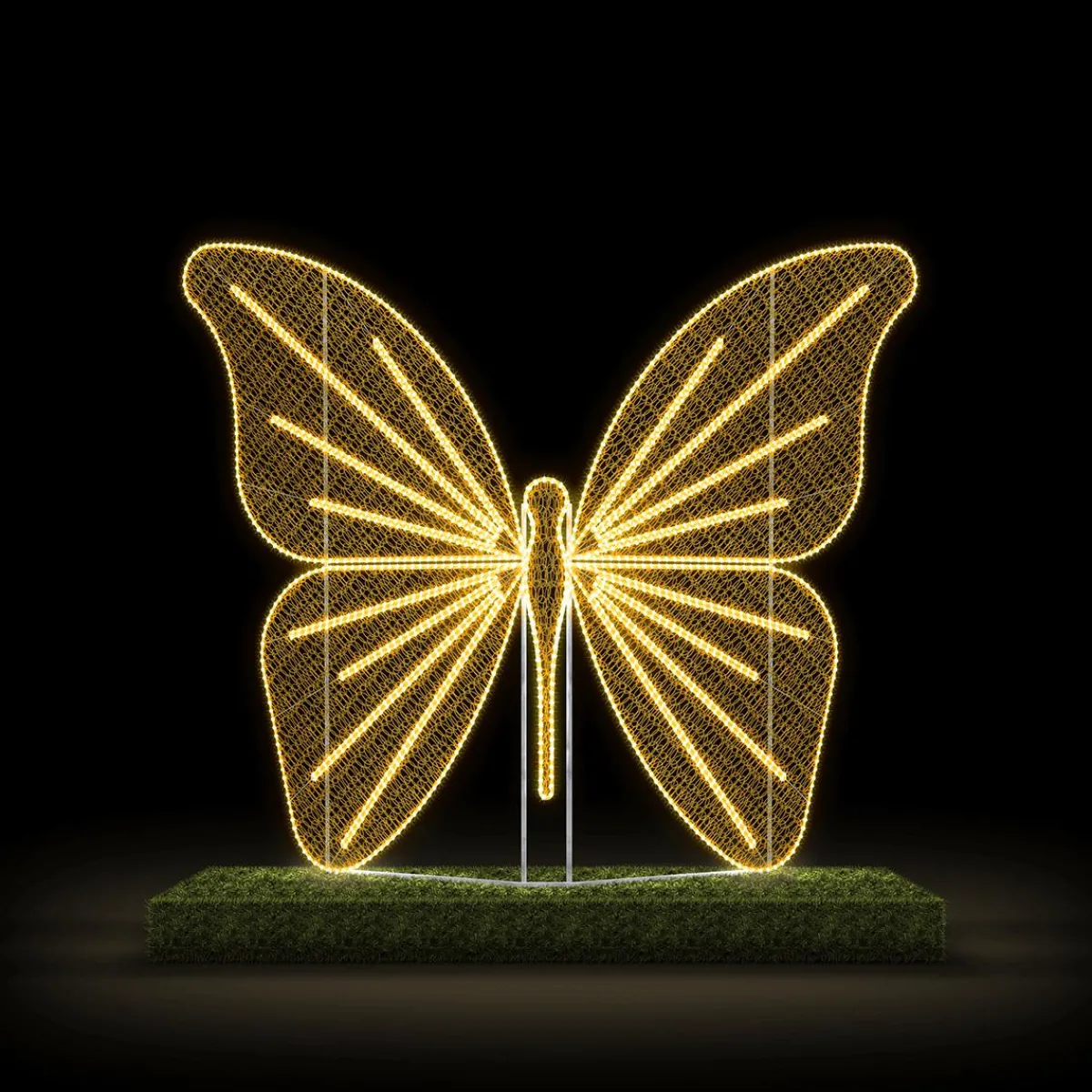 Papillon Pour L'extérieur Blanc Chaud LED 255 X 310 Cm-DecoWoerner New
