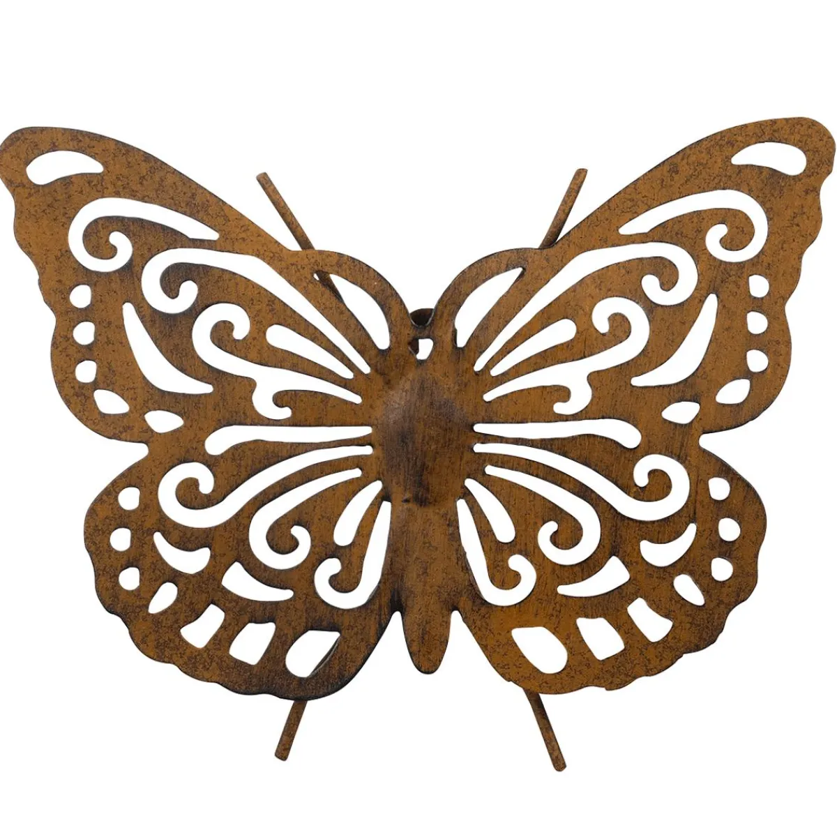 Papillon Vintage Avec Motif Découpé Pendentif Mural 4 X 20 X 23 Cm Brun-DecoWoerner