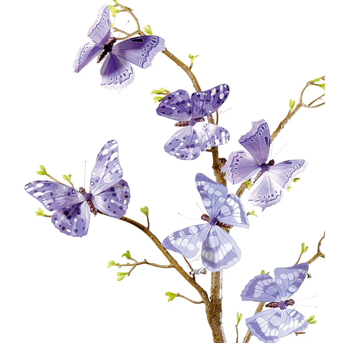 Papillons Déco, 10 Cm, Mauves, 6 Pièces-DecoWoerner Clearance