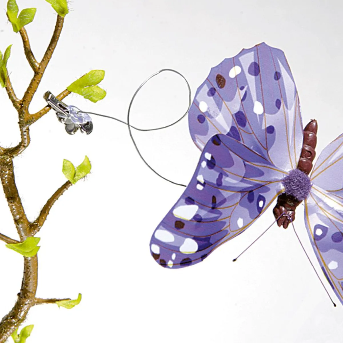 Papillons Déco, 10 Cm, Mauves, 6 Pièces-DecoWoerner Clearance
