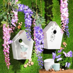 Papillons Déco, 10 Cm, Mauves, 6 Pièces-DecoWoerner Clearance