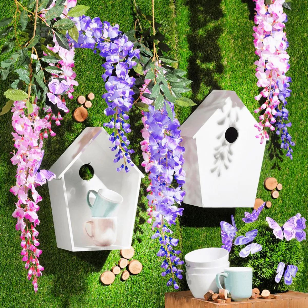 Papillons Déco, 10 Cm, Mauves, 6 Pièces-DecoWoerner Clearance