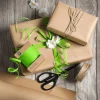Paquet économique Emballage Cadeau Go Green Avec Ruban De Jute Blanc Et Brun-DecoWoerner Hot