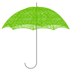 Parasol 3D En Fibre Tressée 100 Cm-DecoWoerner Best