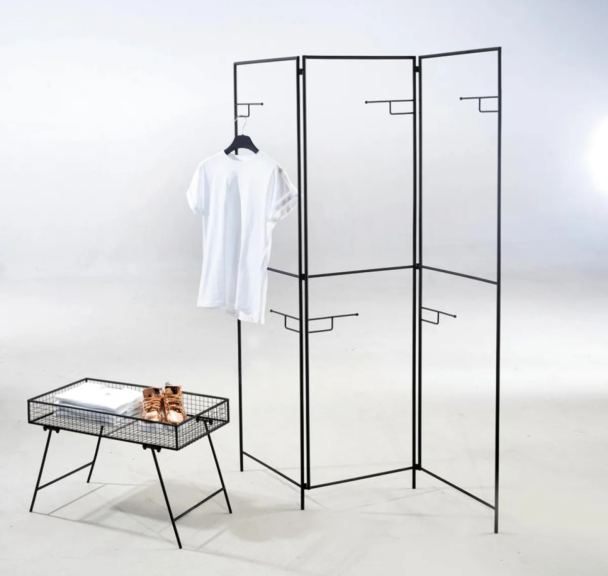 Paravent Métallique Haut. 200 Cm-DecoWoerner Clearance