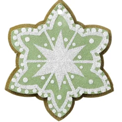 Pendentif De Noël étoile En Pain D'épices 14 Cm Ø 4 Pièces-DecoWoerner Hot