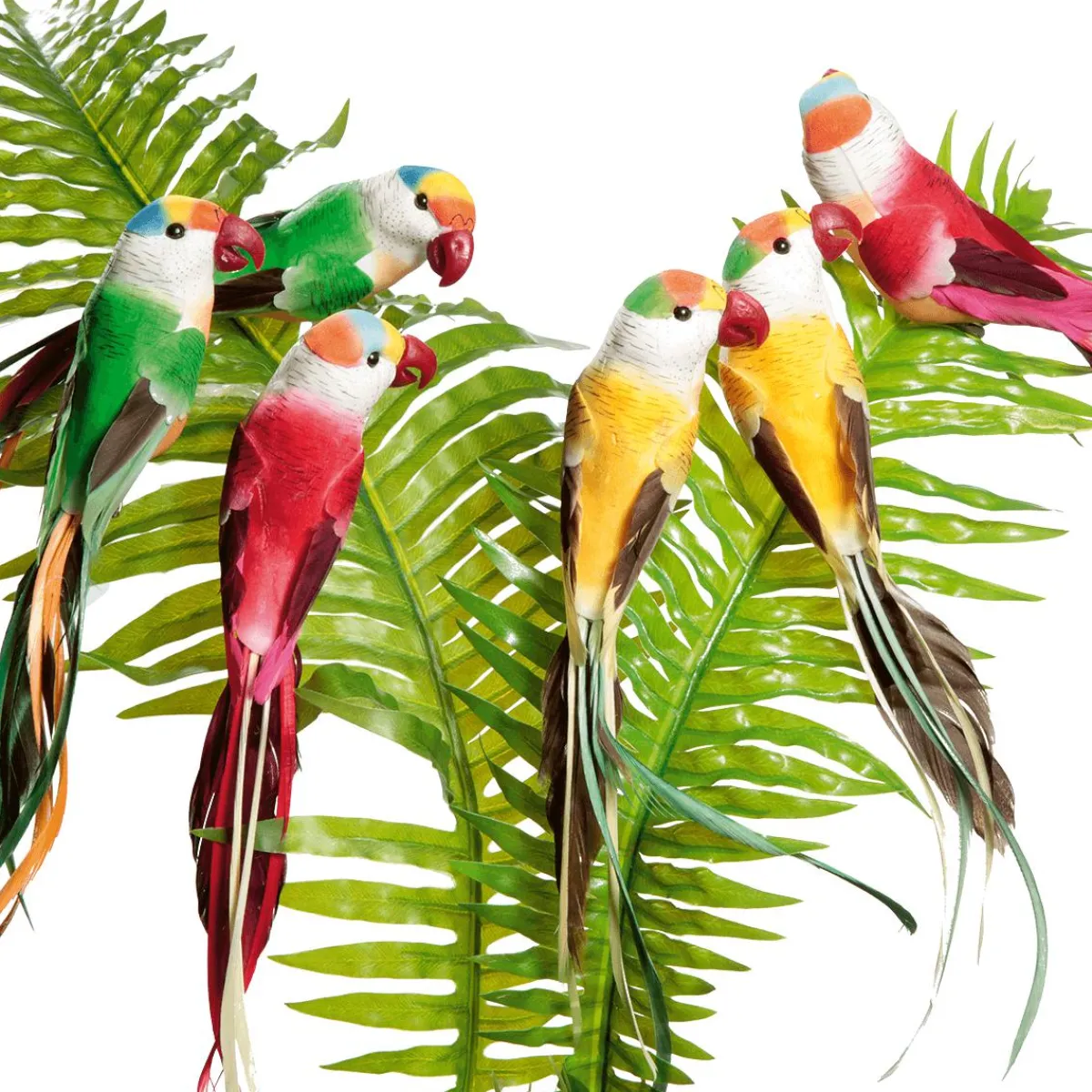 Perroquets Déco 22 Cm, 6 Pces-DecoWoerner