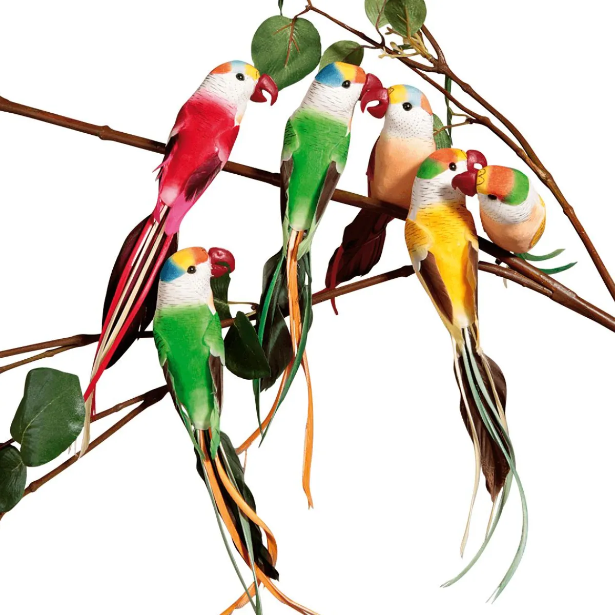 Perroquets Déco 22 Cm, 6 Pces-DecoWoerner