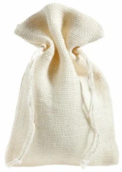 Petit Sac En Jute, 22 Cm, Crème-DecoWoerner Best