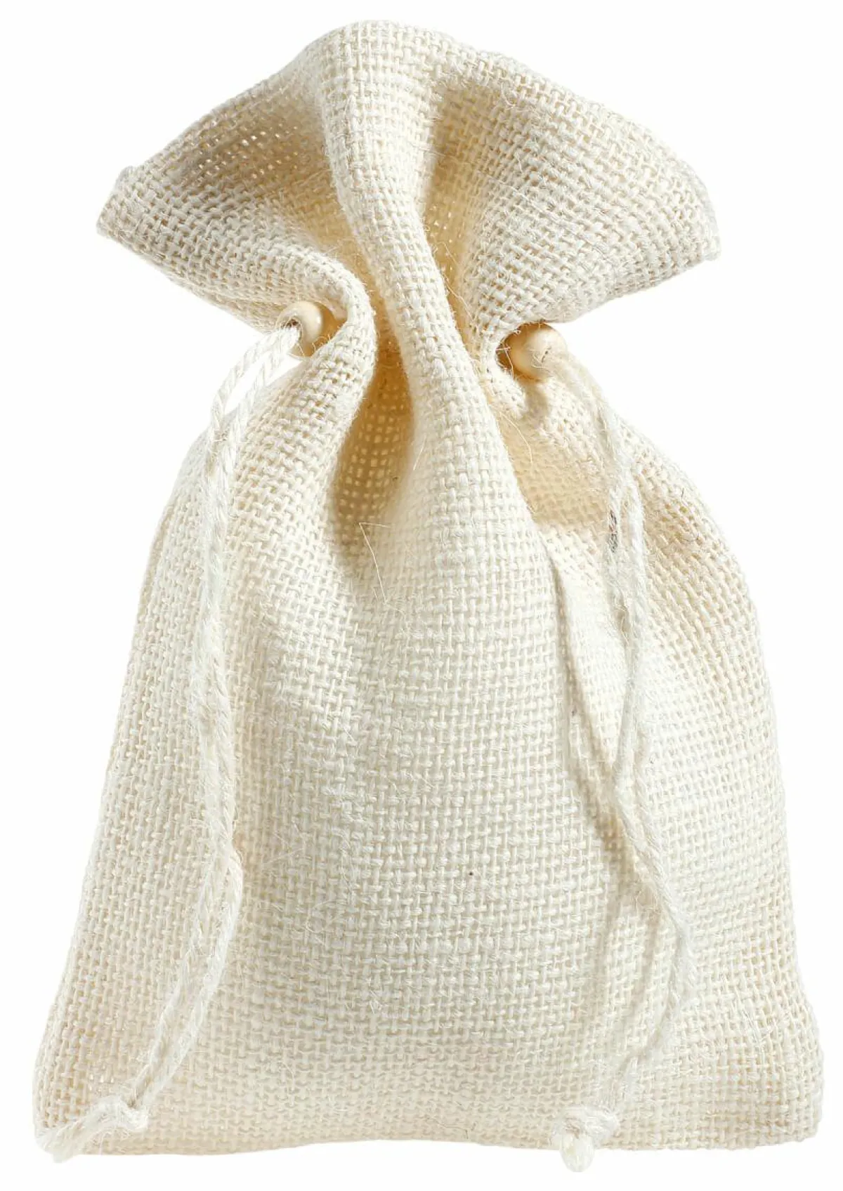 Petit Sac En Jute, 22 Cm, Crème-DecoWoerner Best