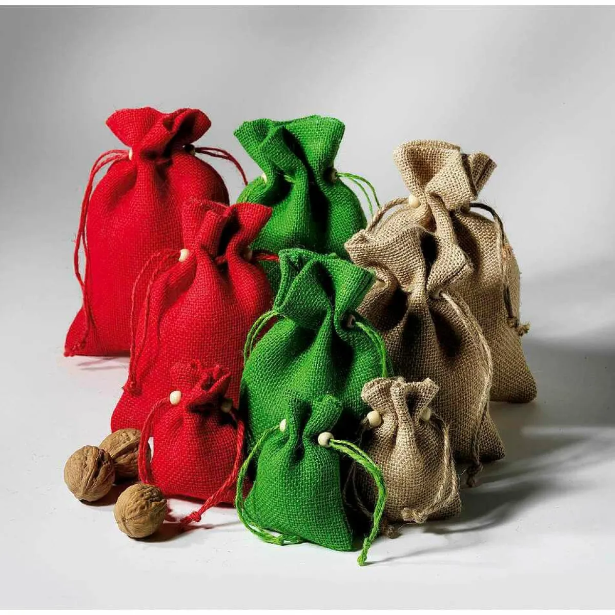 Petit Sac En Jute, 18 Cm,-DecoWoerner Discount