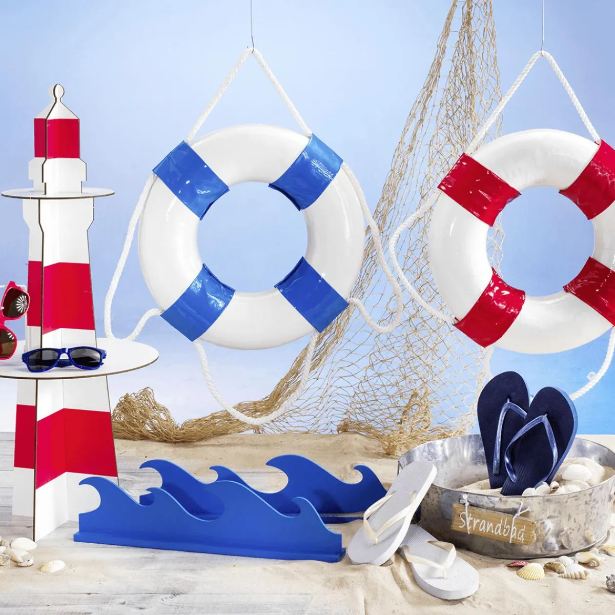 Phare Déco En Bois, Haut. 80 cm-DecoWoerner Sale