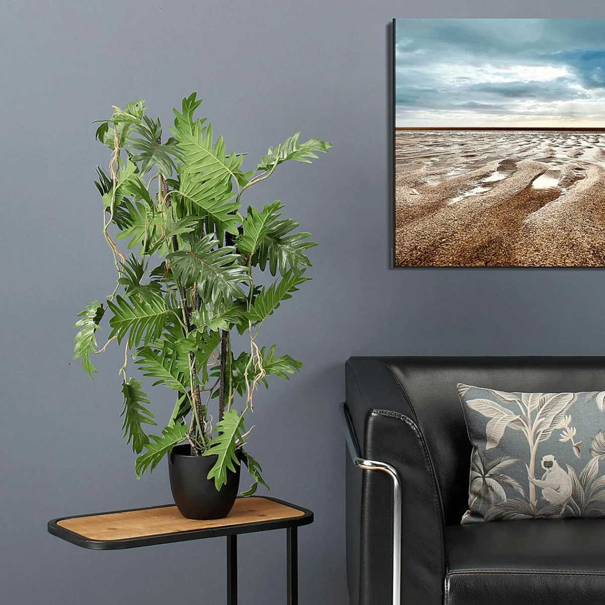 Philodendron éclaté En Pot Noir-DecoWoerner Best