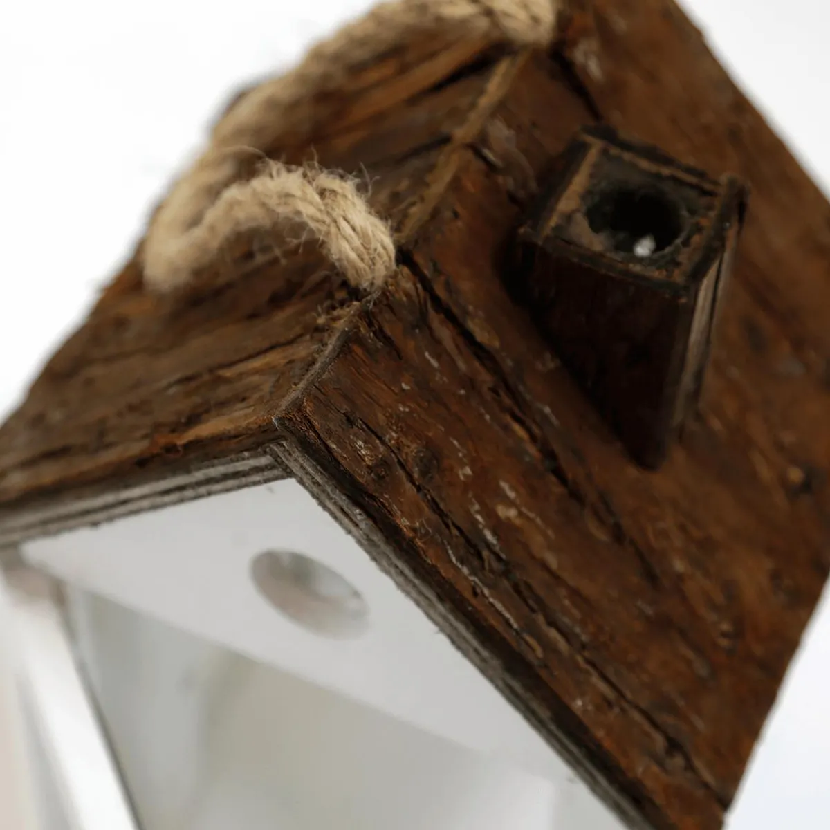 Photophore Lanterne Maisons En Bois Set 3 Pièces Marron-DecoWoerner Sale