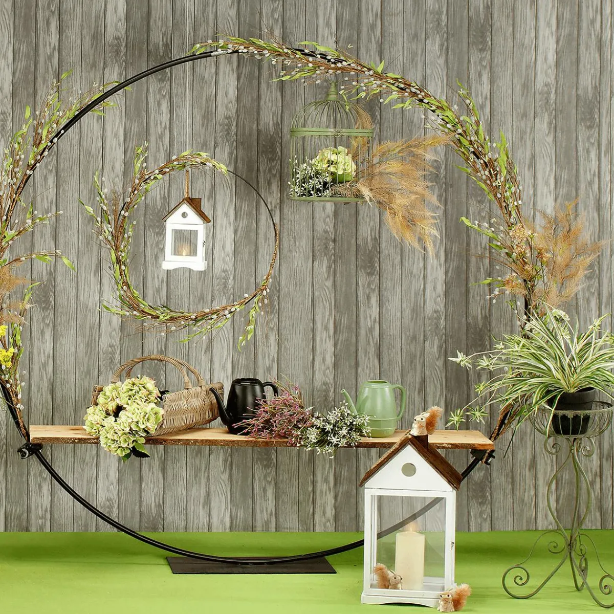 Photophore Lanterne Maisons En Bois Set 3 Pièces Marron-DecoWoerner Sale