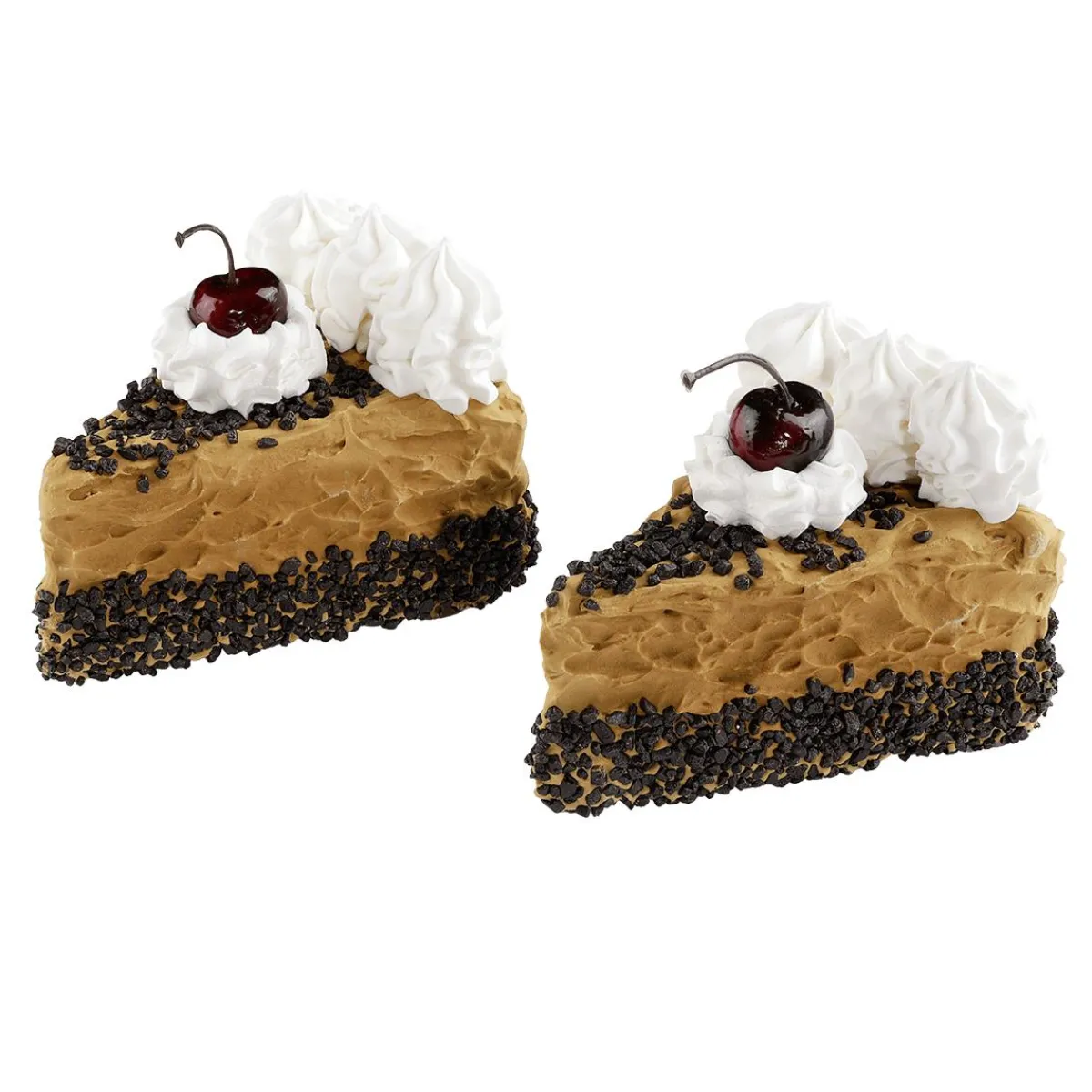 Pièces De Gâteau Au Chocolat, Set De 2 Fausses Pièces Alimentaires 12 Cm-DecoWoerner Sale