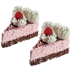 Pièces De Tarte Aux Framboises, Set De 2 Fausses Pièces Alimentaires 12 Cm-DecoWoerner Clearance